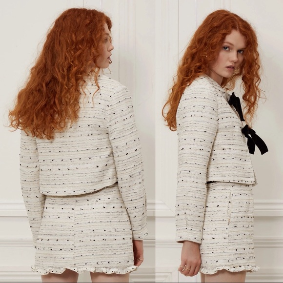 SISTER JANE DREAM LINDY HOP TWEED CROPPED CARDIGAN - Picture 3 of 4